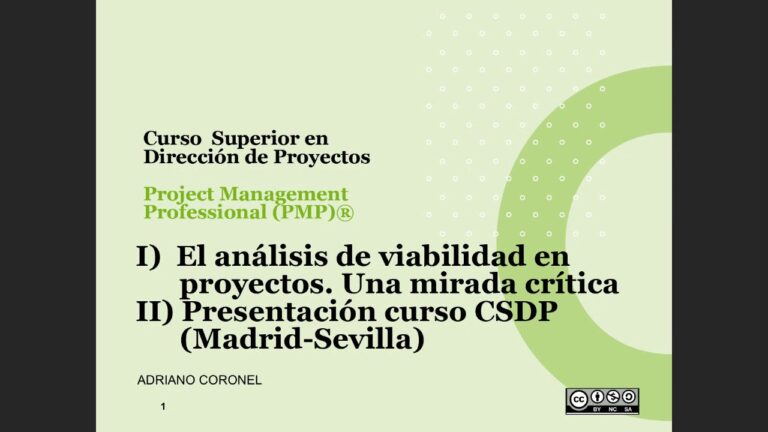 Evaluaci&oacute;n de la Viabilidad en Proyectos Empresariales